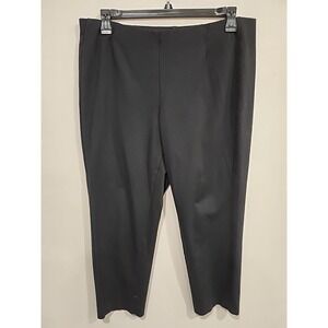 J. Jill Pants Womens Size L Petite Black Ponte Slim Leg,‎ 25" Inseam
